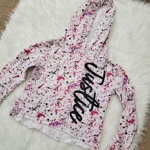 Justice girl's cropped hoodie